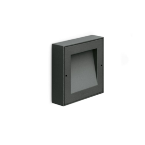 Applique led da parete per esterni grigio antracite ral 7021 3000k ip54 6w 375 lm cri>80  ll1210023