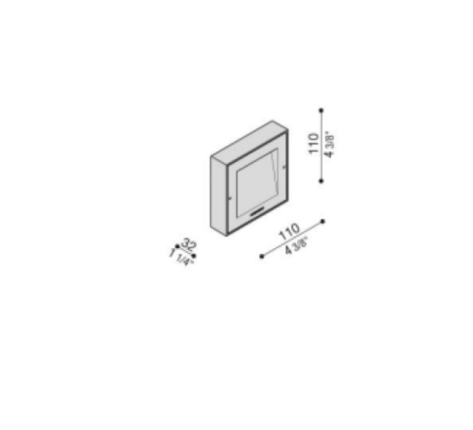 applique LED parete esterni grigio antracite Lombardo LL1210023