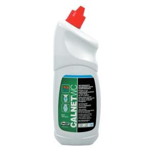 Flacone 750 ml detergente disincrostante e sanitizzante lunga durata superfici bagno calnet calwc0750