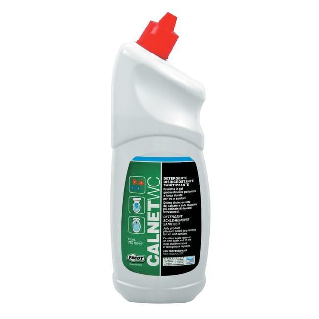 Flacone 750 ml detergente disincrostante sanitizzante bagno CALNET CALWC0750