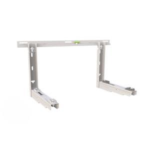 Staffa per climatizzatori ad aggancio con barra graduata snodata in lamiera zincata portata 110 kg  donatello sd scd500398