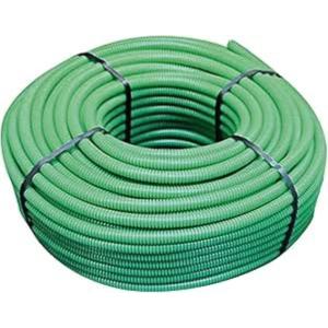 Tubo corrugato isolante verde ø20 mm con tirafilo rotolo da 100 metri pvc autoestinguente  100-tf01020vt100