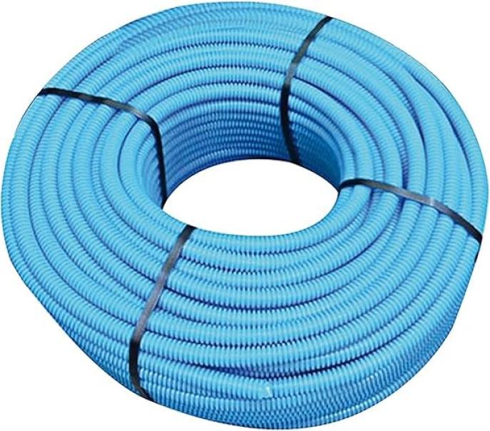 tubo corrugato isolante azzurro u00d825 mm tirafilo Tubifor 50-tf01025at050