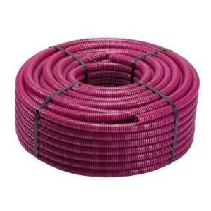 Tubo corrugato isolante lilla ø25 mm con tirafilo rotolo da 50 metri pvc autoestinguente  50-tf01025lt050