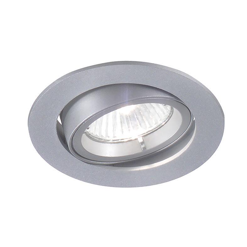Faretto LED 1x50W GU10 incasso soffitto rotondo orientabile grigio Rossini 205984-GR