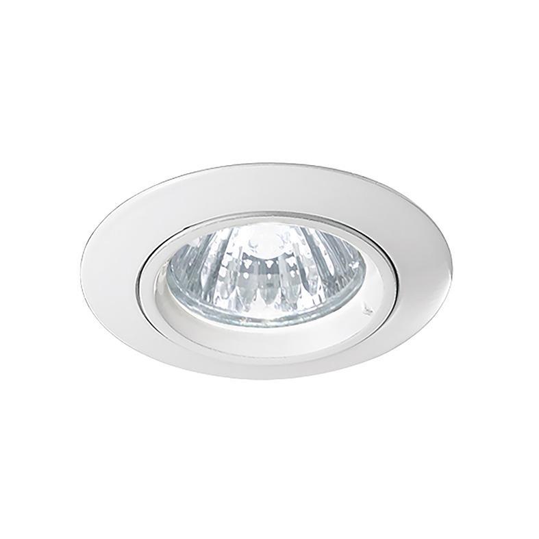 Faretto LED 1x50W GU10 incasso soffitto rotondo fisso bianco Rossini 5128-B