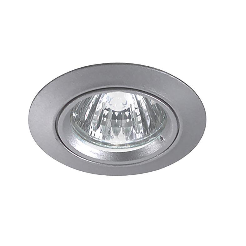 Faretto LED 1x50W GU10 incasso soffitto rotondo fisso grigio Rossini 5128-GR
