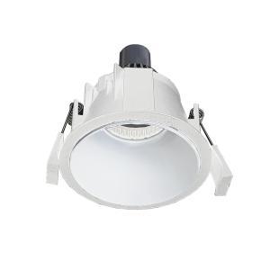 Faretto led 1x13w incasso soffitto gu10 rotondo bianco alluminio ø90mm foro 82mm ip20  vir002bb