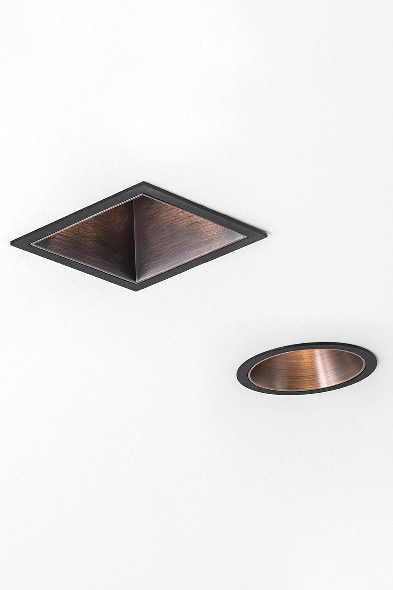 Faretto LED GU10 incasso soffitto quadrato 13W bianco Rossini VIR001BB