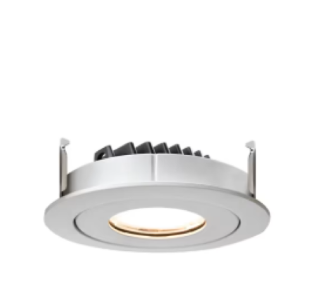 Faretto LED da incasso tondo 5W 3000K alluminio orientabile Rossini Illuminazione Shelf 3 Kit Raster 1 Faretto LED incasso 5W 3000K orientabile Rossini Illuminazione Shelf 3 Kit Raster 1