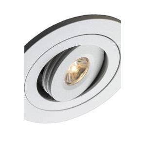 Faretto led 3w incasso soffitto rotondo bianco alluminio ø60mm 3000k cri>90 ip20  jav005b