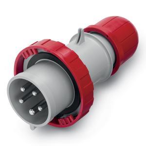 Spina mobile portatile 32a 3p+n+t 346-415v 6h ip66 ip67 ip69 diritta con morsetti a vite  optima 218.3237