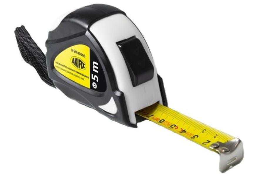flessometro gommato zebra 5 m akifix nsm40006