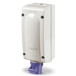 Presa interbloccata a parete 16a 2p 24v ip44 106x240 mm con interblocco elettrico e trasformatore  advance 2 565.2416