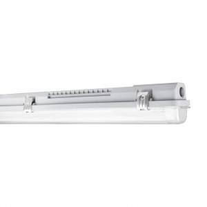 Plafoniera stagna dp housing 1200 p 1x lampada led t8 ip65 policarbonato 1200 mm  dp1200hous1xg4