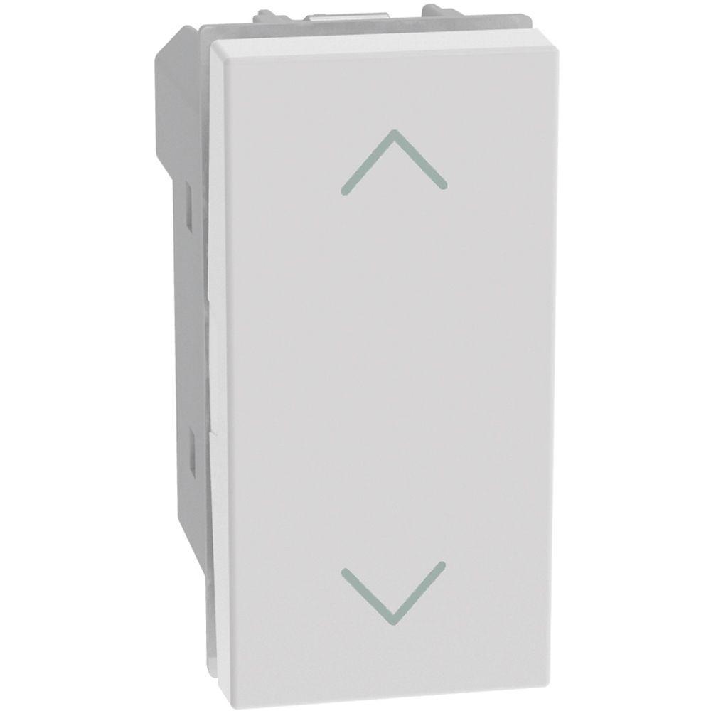 Pulsante doppio interbloccato 1 modulo bianco MatixGO BTicino JW4037N