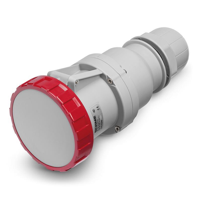 Presa mobile Scame Optima 63A 3P+T rossa IP66
