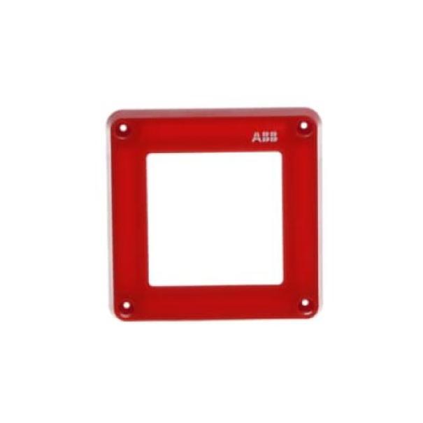 copertura di ricambio per quadretto emergenza rosso abb vista frontale