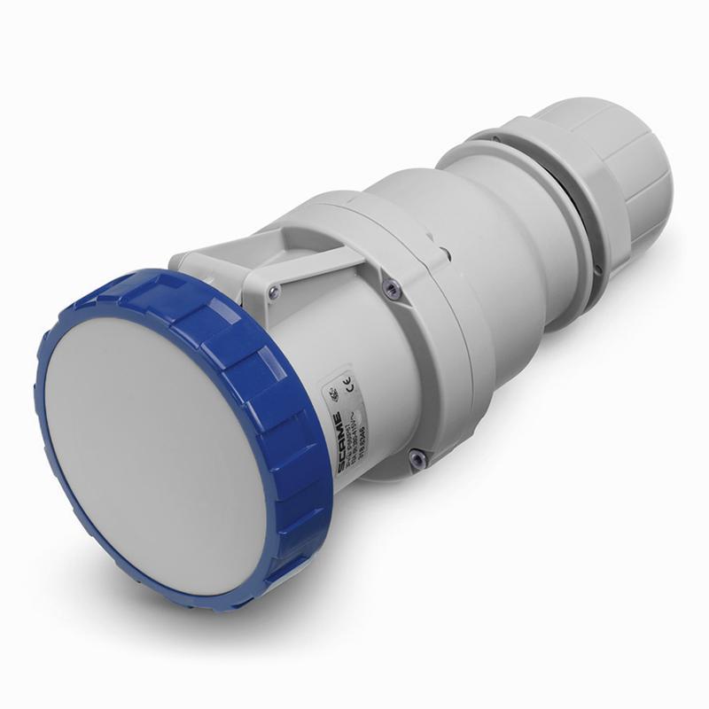 Presa mobile Scame Optima 63A 2P+T blu IP66