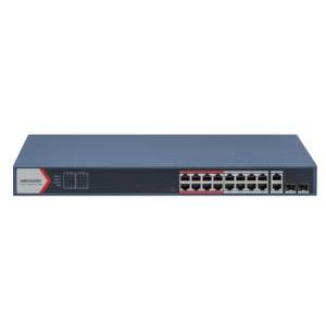 Switch poe smart 16 porte fast ethernet con 2 combo gigabit 230w rack  ds-3e1318p-ei 301803156