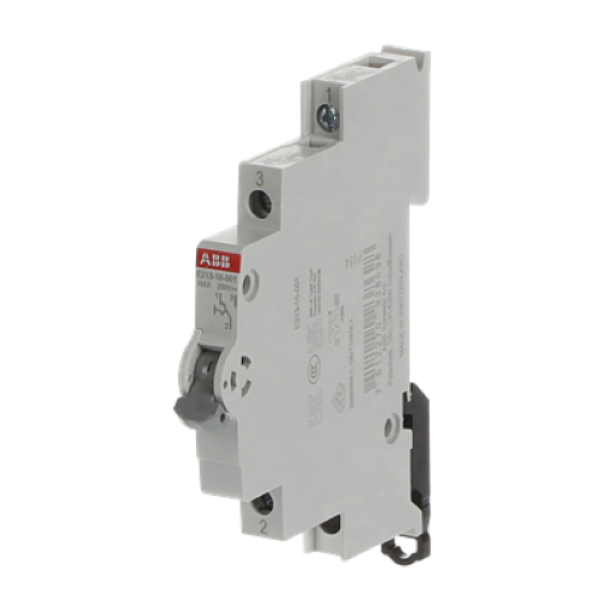 Deviatore modulare ABB SACE 16A vista laterale per quadri elettrici