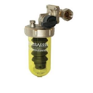 Dosatore proporzionale con by pass e attacchi orientabili ottone cromato 1/2" 20 l/min  d/blu/r