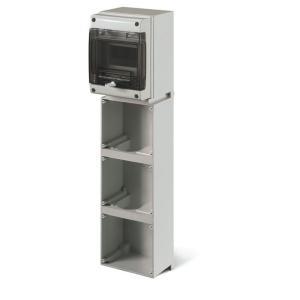 Supporto modulare a parete 3 prese sistema omnia ip66 136x616x146 mm  572.0313