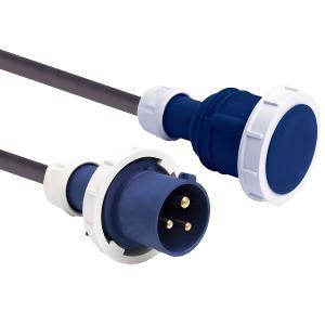 Prolunga industriale in gomma 10 m con spina cee e presa cee ip67 cavo h07rn-f 3g2.5  46139