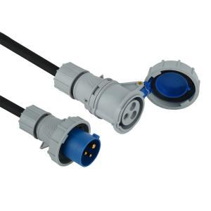 Prolunga industriale in gomma 20 m con spina cee 2p+t e presa iec ip67 cavo h07rn-f 3g2.5  46140