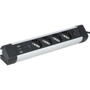 Multipresa da scrivania 4 prese universali con usb-c pd 20w e 2 usb-a 3.0 cavo 2 m  61918