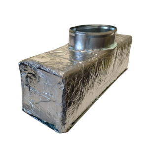 Portabocchette coibentato per sistemi aeraulici 400x100x120 mm attacco ø150 mm  pb0002
