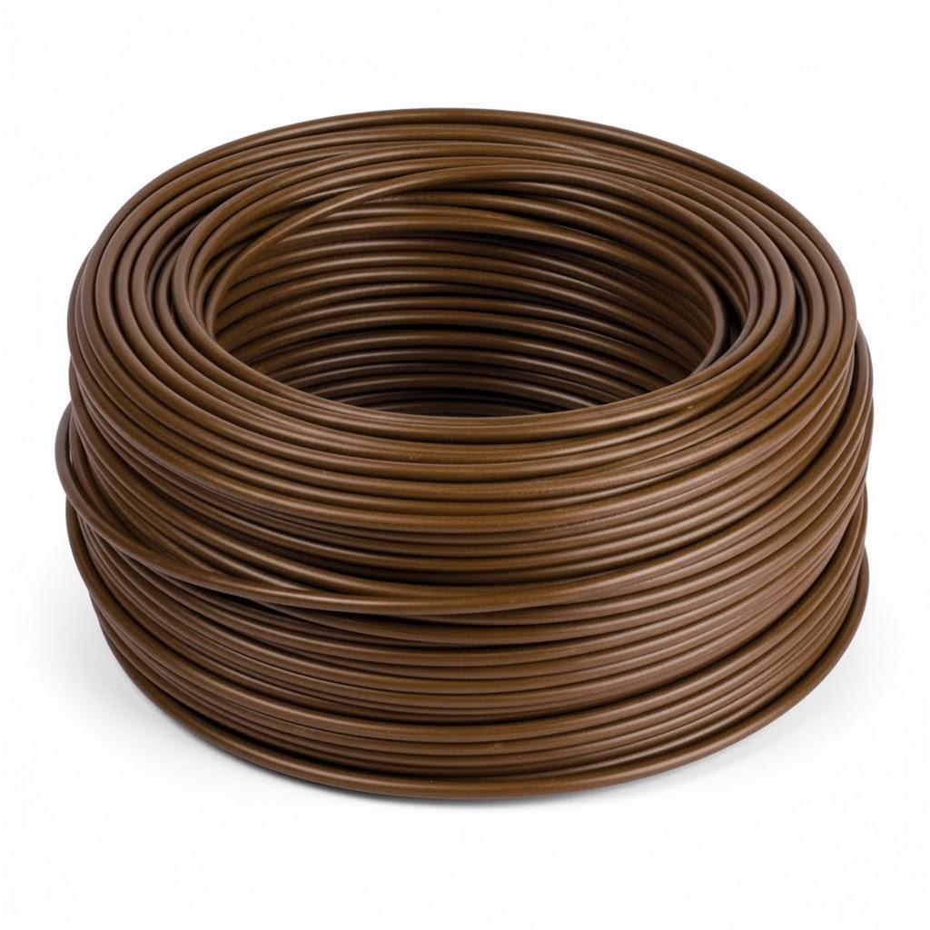 Cavo elettrico unipolare marrone FS17 1x1,5 mmq rotolo 100 metri materiale elettrico
