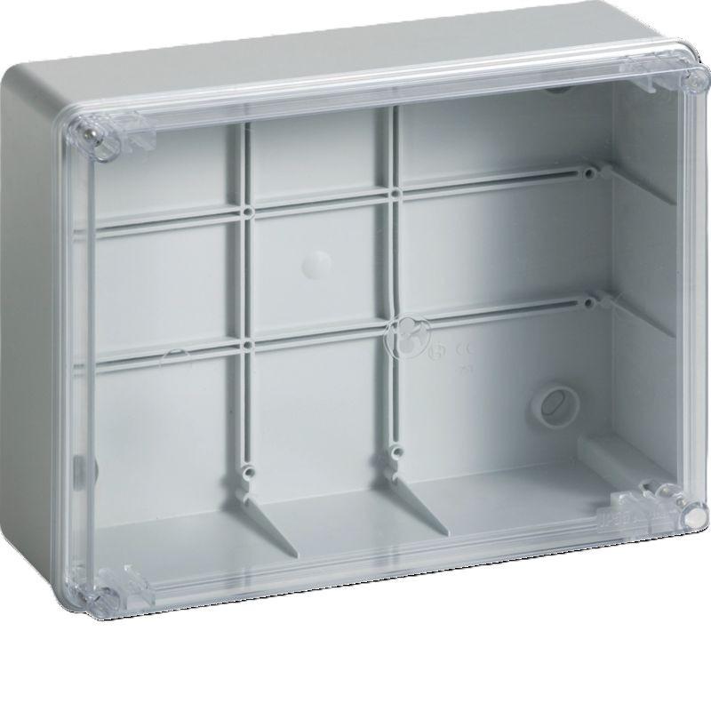 Cassetta stagna trasparente IP56 240x190x90 mm per impianti elettrici Bocchiotti