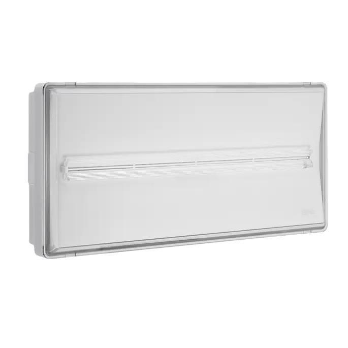 Immagine reale lampada emergenza LED Beghelli IP65 3W compatta per sicurezza