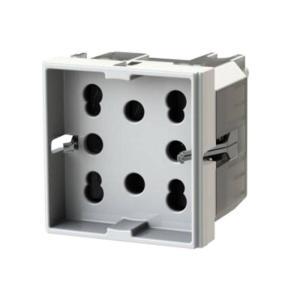 Presa bipasso schuko 2 moduli bianco compatibile bticino matixgo 4box side 4bph21.jw