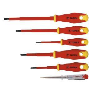 Set giraviti isolati elettricista 1000v 6 pezzi  39d673