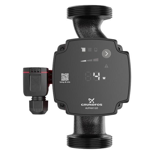 pompa di circolazione grundfos alpha1 go vista frontale display digitale