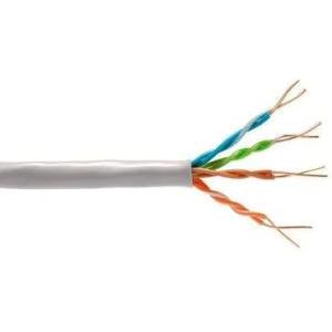 Cavo 305 m utp cat 5e 4×2×24 awg doppio isolamento pvc+pe grigio  305-utp4-cat5edi ﻿