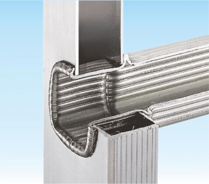 giunzione piolo quadro alluminio scala professionale frigerio robustezza anti scivolo