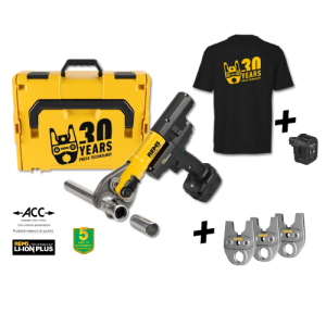 Kit pressatrice radiale 30° anniversario  mini-press 14 v acc basic-pack 578x41 r30j