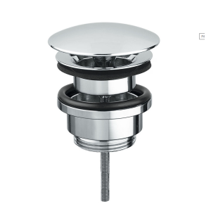 Piletta click-clack in ottone cromato per lavabo  0424 1