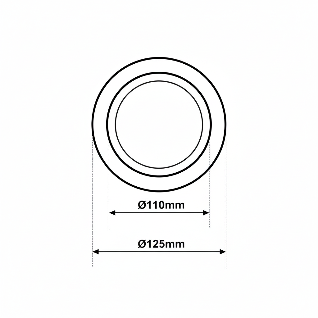 Guarnizione per curva WC in polipropilene DN110 BAMPI SPA nero accessorio scarico idrico