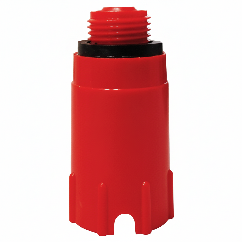 tappo prova filettato maschio rosso DN 20x1 2 per impianto idrico BAMPI