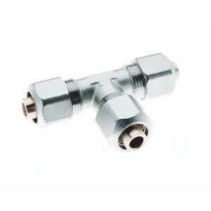 Raccordo a t intermedio 16x16x16 in ottone nichelato per tubo multistrato balpex  bl161616