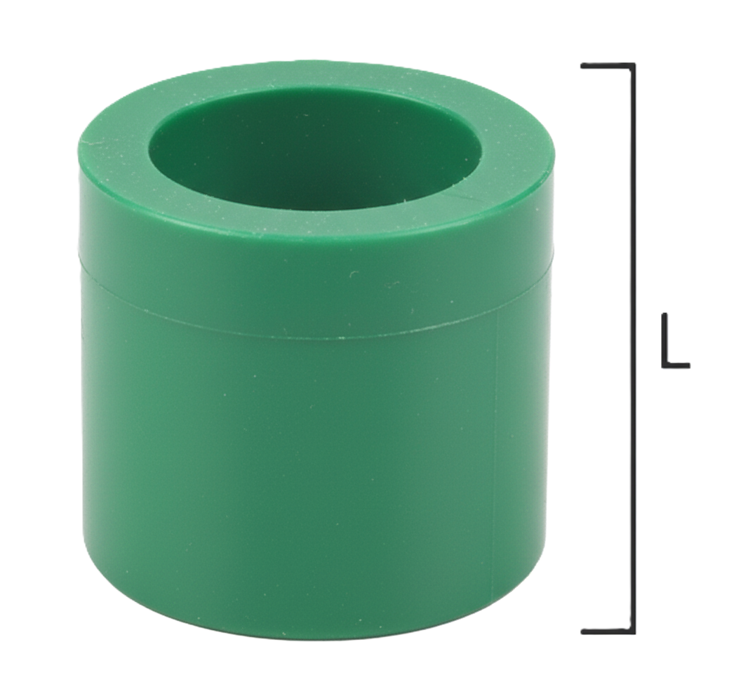 manicotto idraulico bampi polipropilene verde 50 mm dimensione l evidenziata