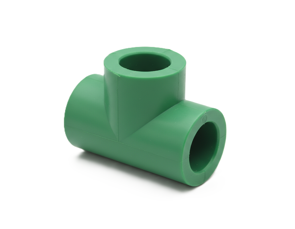 Raccordo a T in PP R verde 32x32x32 mm per impianti idrici Bampi