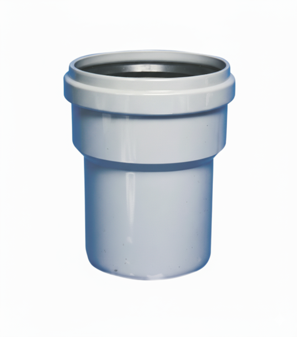 raccordo passaggio corto pvc pp dn 90 100 bampi per scarichi idrici