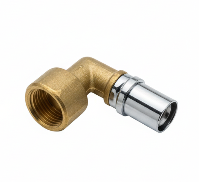 Raccordo gomito filettato femmina gas 16x12 mm Serie MP TH per impianti BALPEX BAMPI