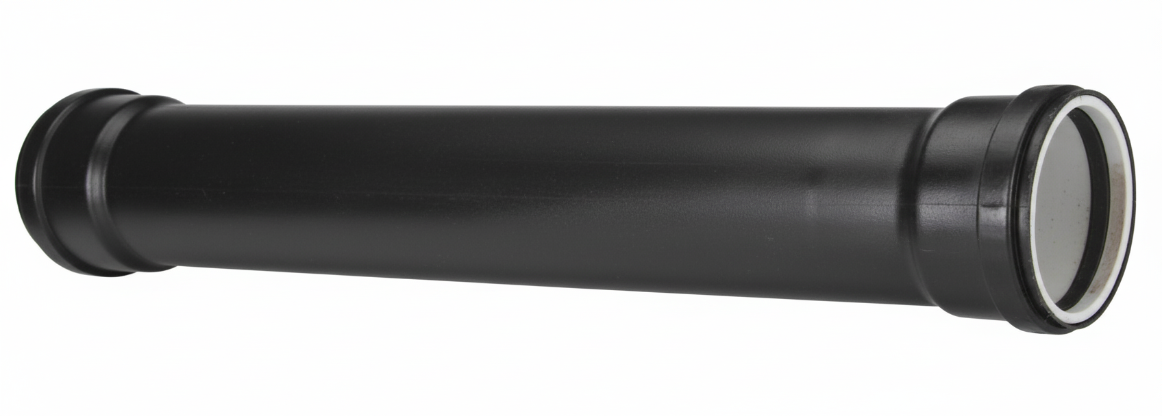 Tubo scarico idrico ultra silenzioso doppio bicchiere BAMPI nero 110x2000 mm