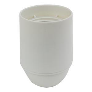 Portalampada e27 filetto stampato termoplastico bianco serie lux  190.6000lgb